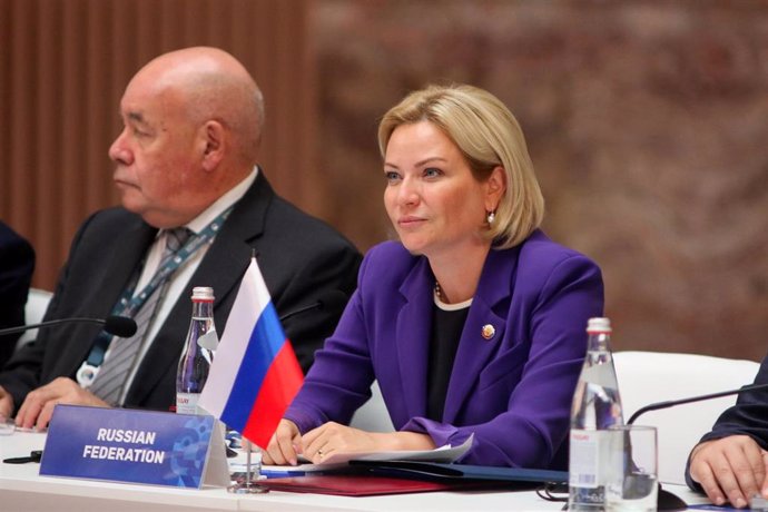 Archivo - Olga Liubimova, ministra de Cultura de Rusia.  