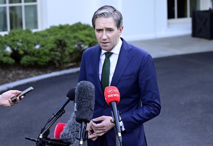 Archivo - El primer ministro irlandés, Simon Harris