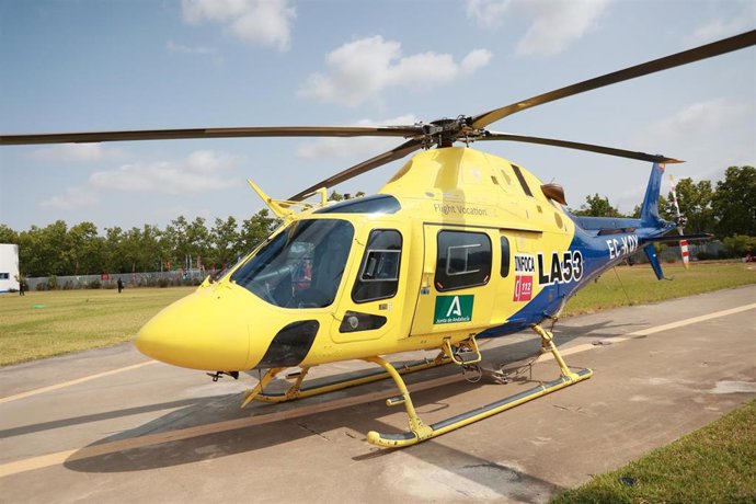 Helicóptero perteneciente a la Agencia de Emergencia de Andalucía en imagen de archivo